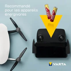 Pile alcaline AAA (LR03) Long-life Max Power, lot de 4^Varta Online