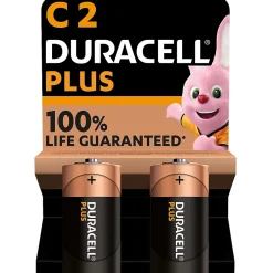 Pile alcaline C (LR14) Plus, lot de 2-Duracell Best