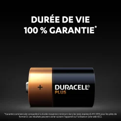 Pile alcaline D (LR20) Plus, lot de 2^Duracell