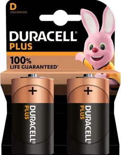 Pile alcaline D (LR20) Plus, lot de 2^Duracell