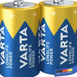 Pile alcaline D (LR20) Long-life Power D, lot de 2^Varta Discount