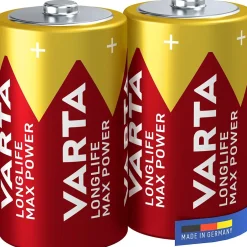 Pile alcaline D (LR20) Long-life Max Power D, lot de 2-Varta Online