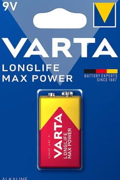 Pile alcaline 9V (PP3) Long-life Max Power^Varta Outlet