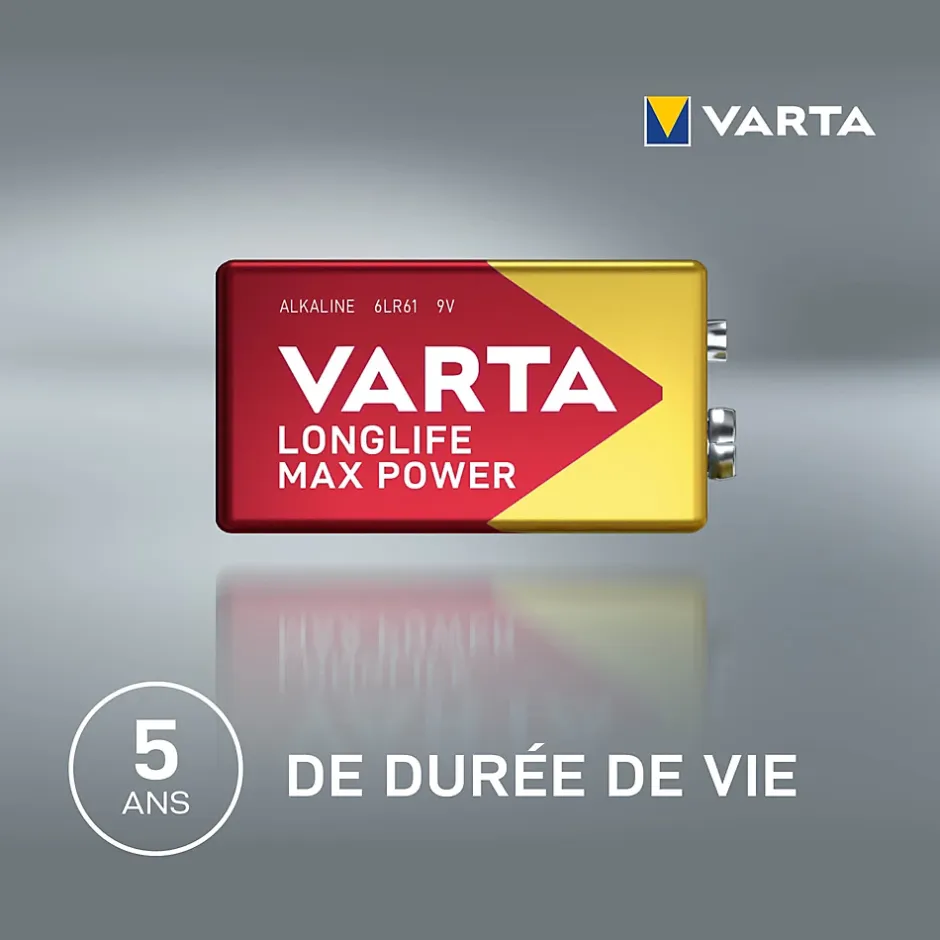 Pile alcaline 9V (PP3) Long-life Max Power^Varta Outlet