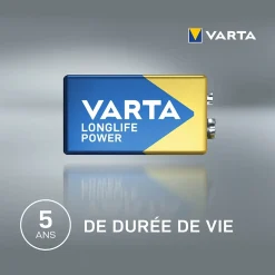 Pile alcaline 9V (PP3) Long-life Power-Varta Clearance