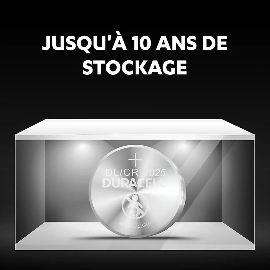 Pile au lithium CR2025 , lot de 4-Duracell Online