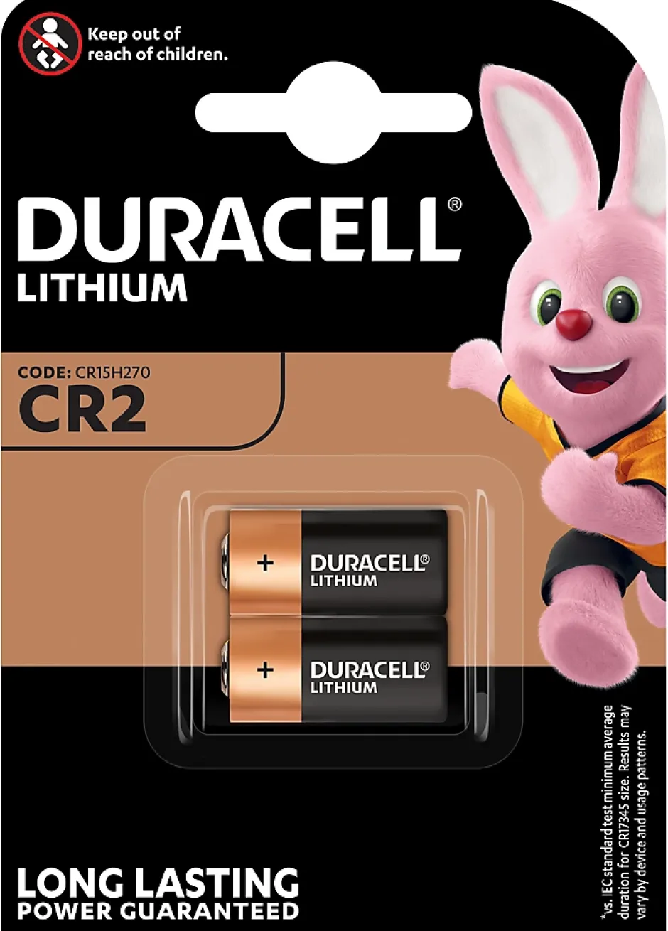 Pile au lithium CR2 , lot de 2^Duracell Best
