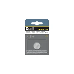 Pile au lithium CR2016 3V , lot de 1^Diall Outlet