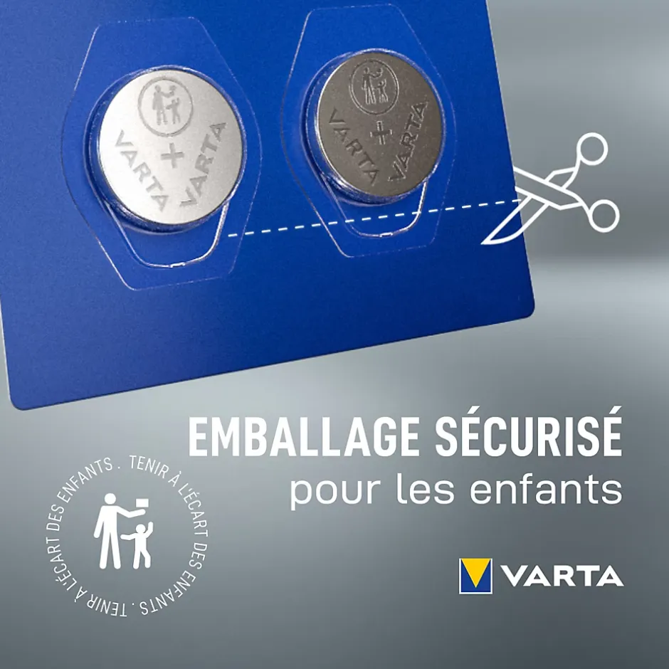 Pile au lithium CR2016 , lot de 2^Varta