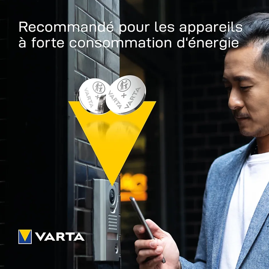 Pile au lithium CR2016 , lot de 2^Varta