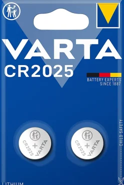 Pile au lithium CR2025 , lot de 2^Varta