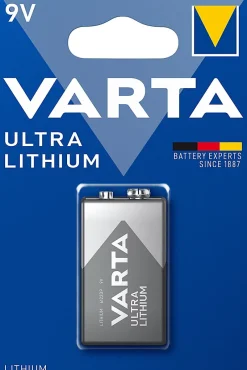 Pile au lithium 9V (PP3) , lot de 1-Varta Hot