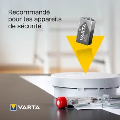 Pile au lithium 9V (PP3) , lot de 1-Varta Hot