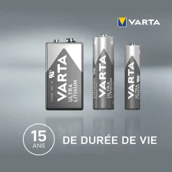 Pile au lithium 9V (PP3) , lot de 1-Varta Hot