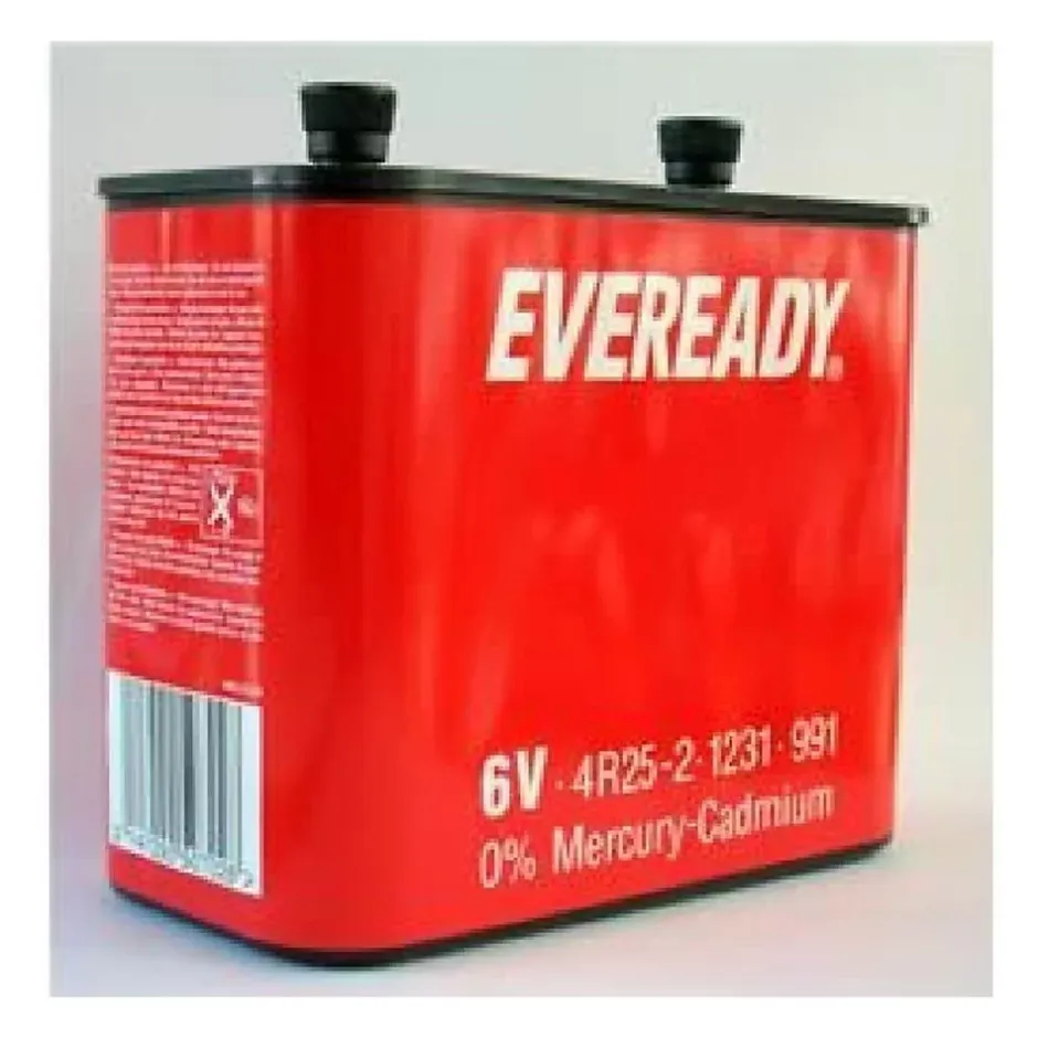 Pile Carbone Zinc 6V avec bornes vissées-Energizer