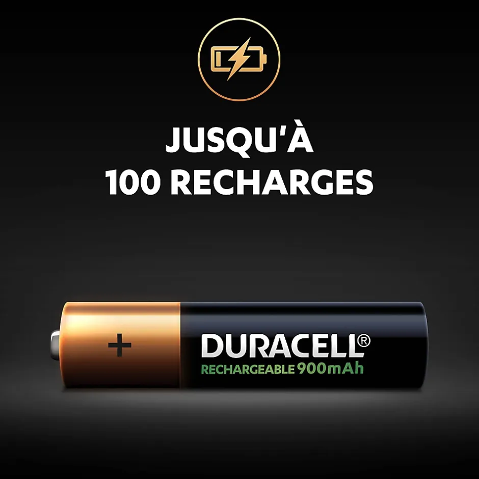 Pile rechargeable AAA (LR03) 900Mah, lot de 4-Duracell Best