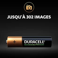 Pile rechargeable AAA (LR03) 900Mah, lot de 4-Duracell Best