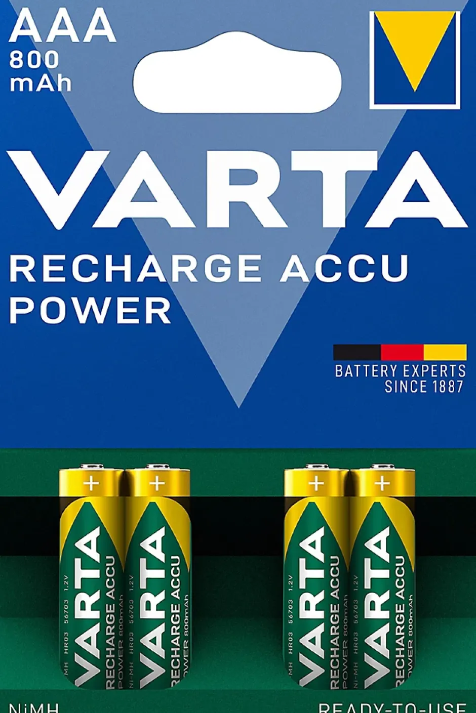 Pile rechargeable Ni-MH AAA (LR03) , lot de 4-Varta Sale