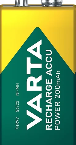 Pile rechargeable Ni-MH 9V (PP3)-Varta
