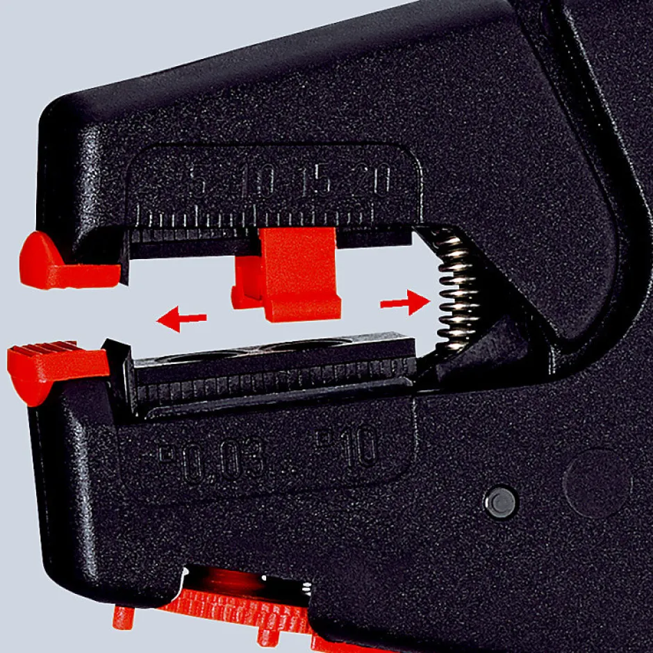 Pince à dénuder auto-ajustable - 0.03-10.0 mm² - KNIPEX - 1240200^D44 Discount