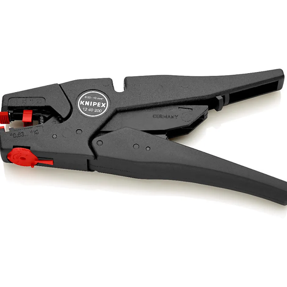 Pince à dénuder auto-ajustable - 0.03-10.0 mm² - KNIPEX - 1240200^D44 Discount