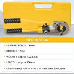 Pince à Sertir Multicouche 100kn, Pour Raccords sur Tubes: TH16, TH20, TH26, TH32^Teeno Online