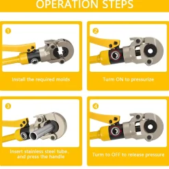 Pince à Sertir Multicouche 100kn, Pour Raccords sur Tubes: TH16, TH20, TH26, TH32^Teeno Online