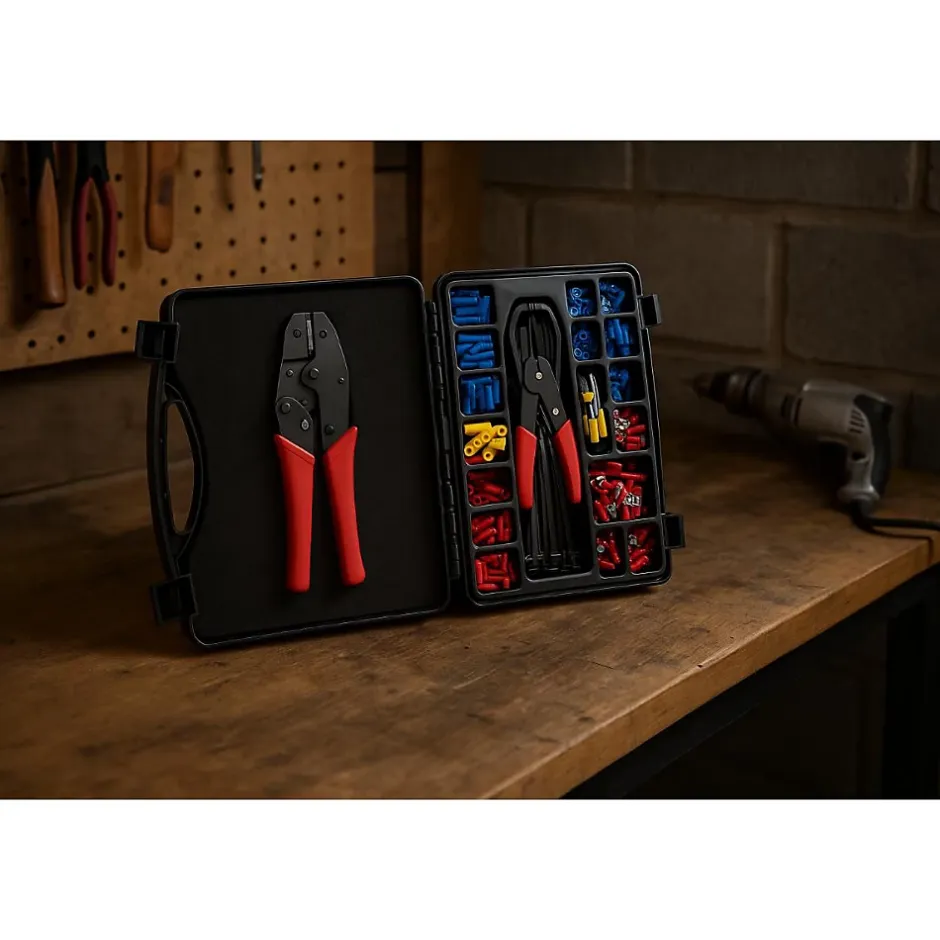 Pinces à sertir + 500 cosses^Zenitech Best