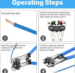 Pinces à Sertir Kit de 60 cosses, avec pochette de transport^Teeno Discount