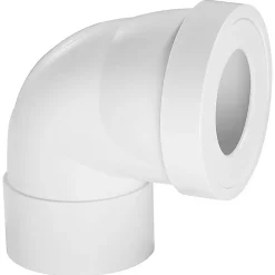 Pipe d'évacuation WC courte coudée femelle 90°-Wirquin Online