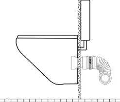 Pipe souple extensible MULTIBATI - Extensibilité: 320-670 mm - diam : canalisation 100-110 mm-Ceta Outlet