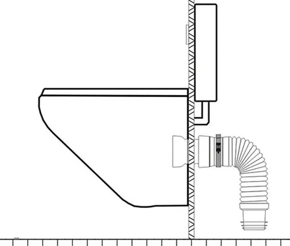Pipe souple extensible MULTIBATI - Extensibilité: 320-670 mm - diam : canalisation 100-110 mm-Ceta Outlet