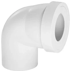 Pipe WC courte coudée mâle 90°^Wirquin