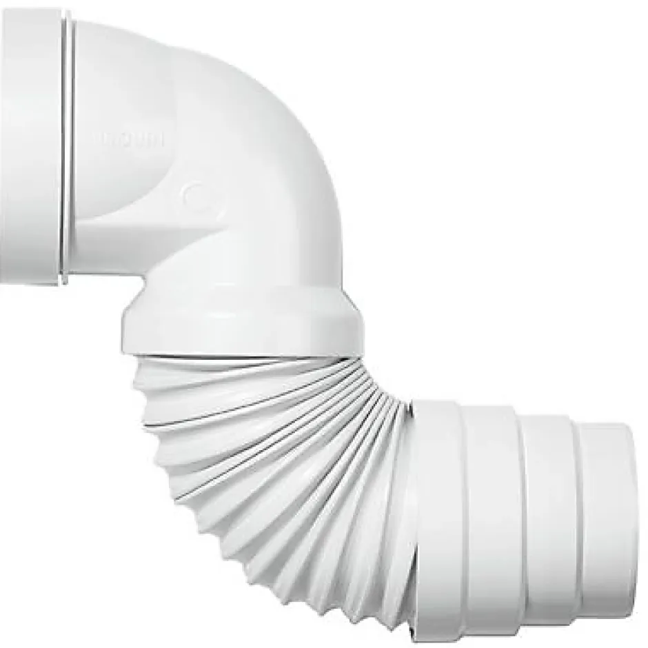 Pipe WC flexible coudée extensible 230 à 390 mm^Wirquin New