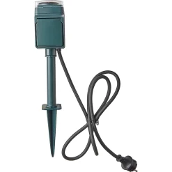 Piquet de jardin 2 prises programmables-LAP Online