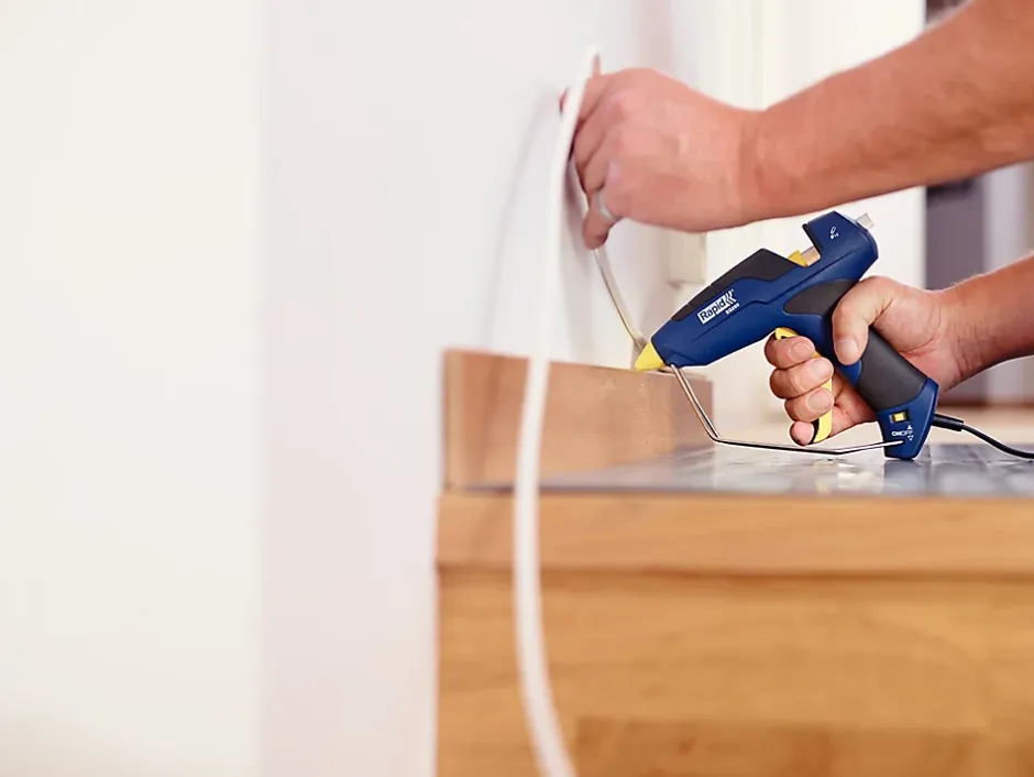 Pistolet à colle 12mm EG280 Haute performance avec buse interchangeable^Rapid Online