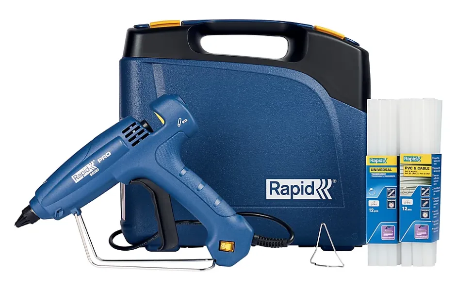 Pistolet à colle Ø12mm EG320 spécial usage intensif en coffret-Rapid Best