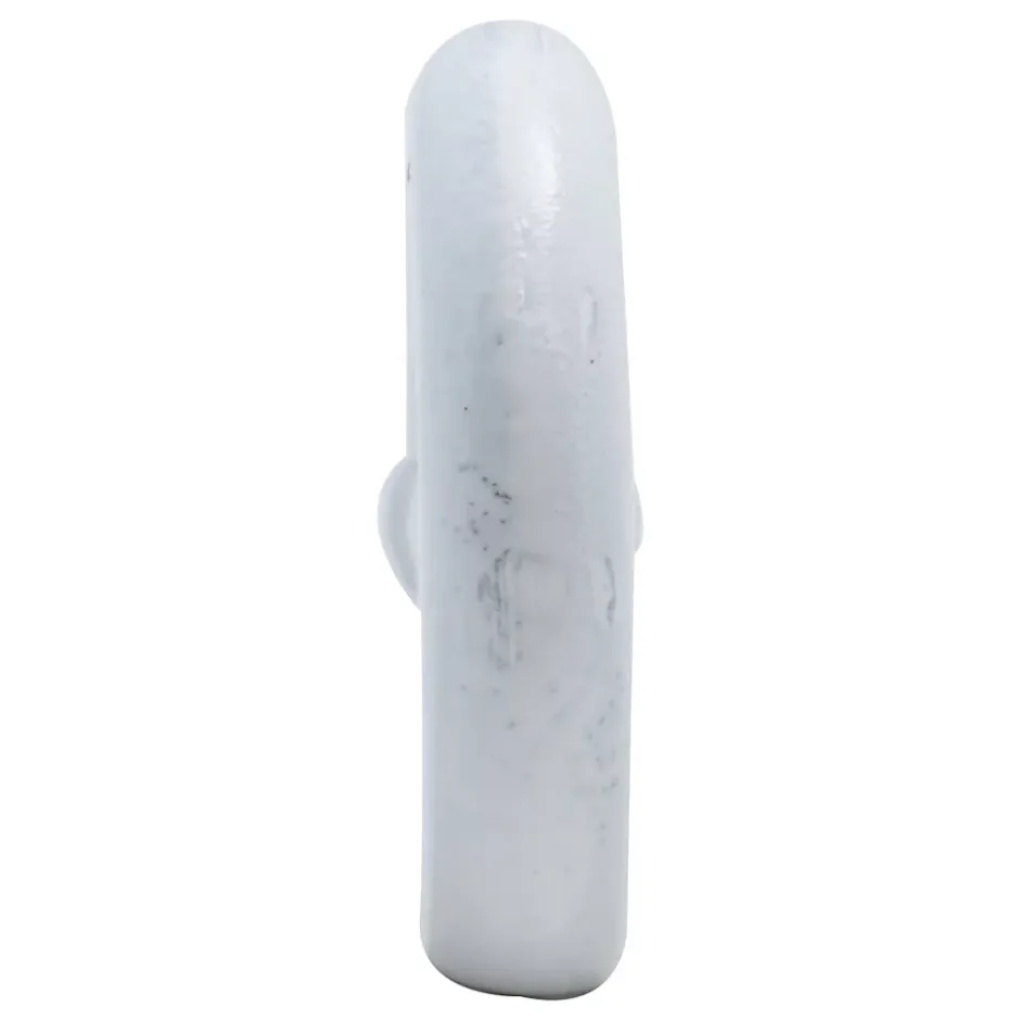 Piton à visser plastifié blanc filet bois^Viswood Discount