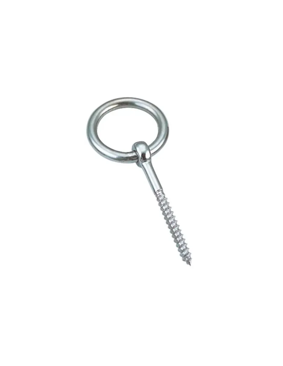 Piton Anneau Filetage Bois 8X80 Filetée sur 40 Inox A4 - 1 pièce^Vis Express Sale