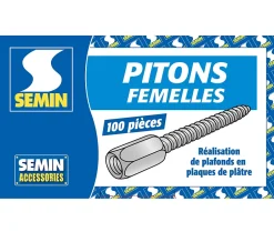 Pitons Femelles , Boite de 100 (lot de 2)^Semin Hot