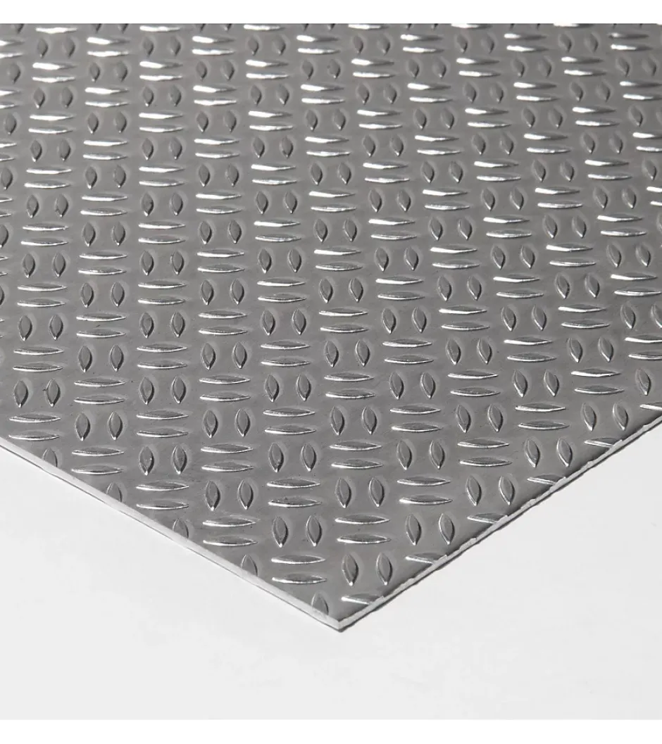 Plaque Aluminium Grain de riz, ép. 1/2mm, Hauteur 75cm x Largeur 80cm-Alucouleur Clearance