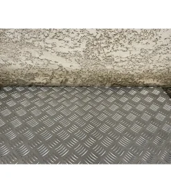 Plaque Aluminium Strié, ép. 2/3mm, Hauteur 30cm x Largeur 120cm^Alucouleur Discount