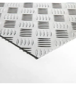 Plaque Aluminium Strié, ép. 2/3mm, Hauteur 15cm x Largeur 140cm^Alucouleur Sale