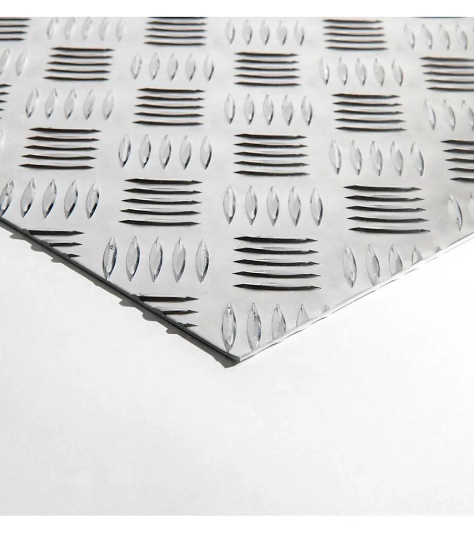 Plaque Aluminium Strié, ép. 2/3mm, Hauteur 10cm x Largeur 130cm-Alucouleur Best