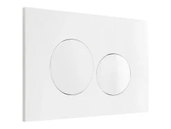 Plaque de commande pour WC avec double touche - Blanche - OPULUS^Vente-unique Sale