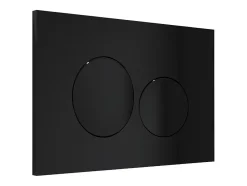 Plaque de commande pour WC avec double touche - Noir - OPULUS-Vente-unique Hot