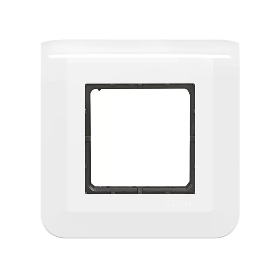 Plaque de finition 2 modules Mosaïc 0 994 72 coloris blanc l.82 x P.9 x H.82 mm^Legrand Clearance