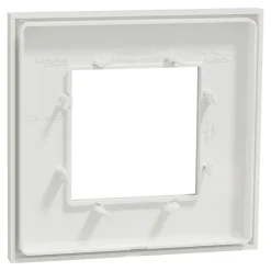Plaque de finition 1 poste Unica Déco Essentielle NU600218 coloris blanc l.88,6 x P.10,25 x H.85 mm-Schneider Electric Sale