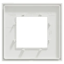 Plaque de finition 1 poste Unica Déco Essentielle NU600218 coloris blanc l.88,6 x P.10,25 x H.85 mm-Schneider Electric Sale