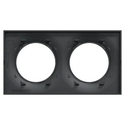 Plaque de finition 2 postes Odace Styl S540704 coloris anthracite l.156 x P.10 x H.85 mm-Schneider Electric Clearance